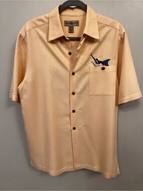Vintage Hook & Tackle Embroidered Booze Brothers Button-Up Shirt